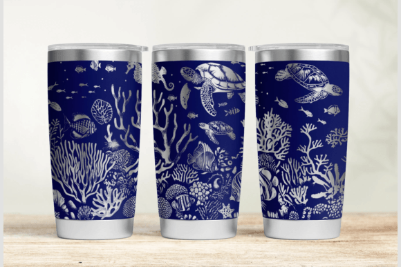 Download Undersea 20oz 30oz Laser Tumbler Wrap - Laser tumbler wrap Collection