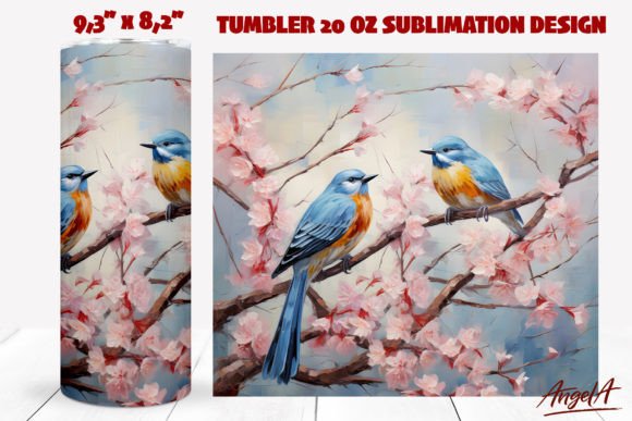 Download Bird Tumbler Sublimation Wrap / Cherry - Tumbler sublimation Collection