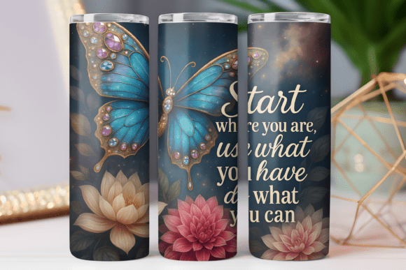 Download Motivational Tumbler Wrap Skinny 20oz 3d - Motivational tumbler wrap Collection